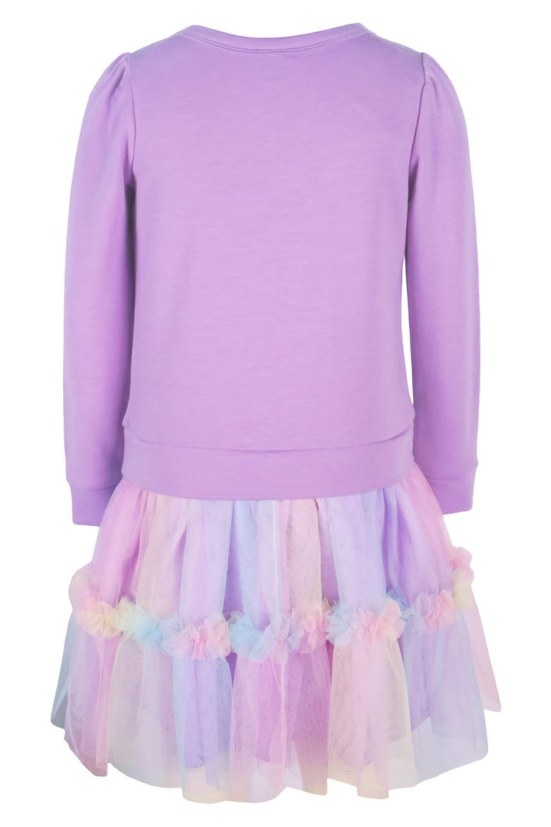 Kids' Novelty Patch Tutu Dress, Alternate, color, ORCHID MULTI