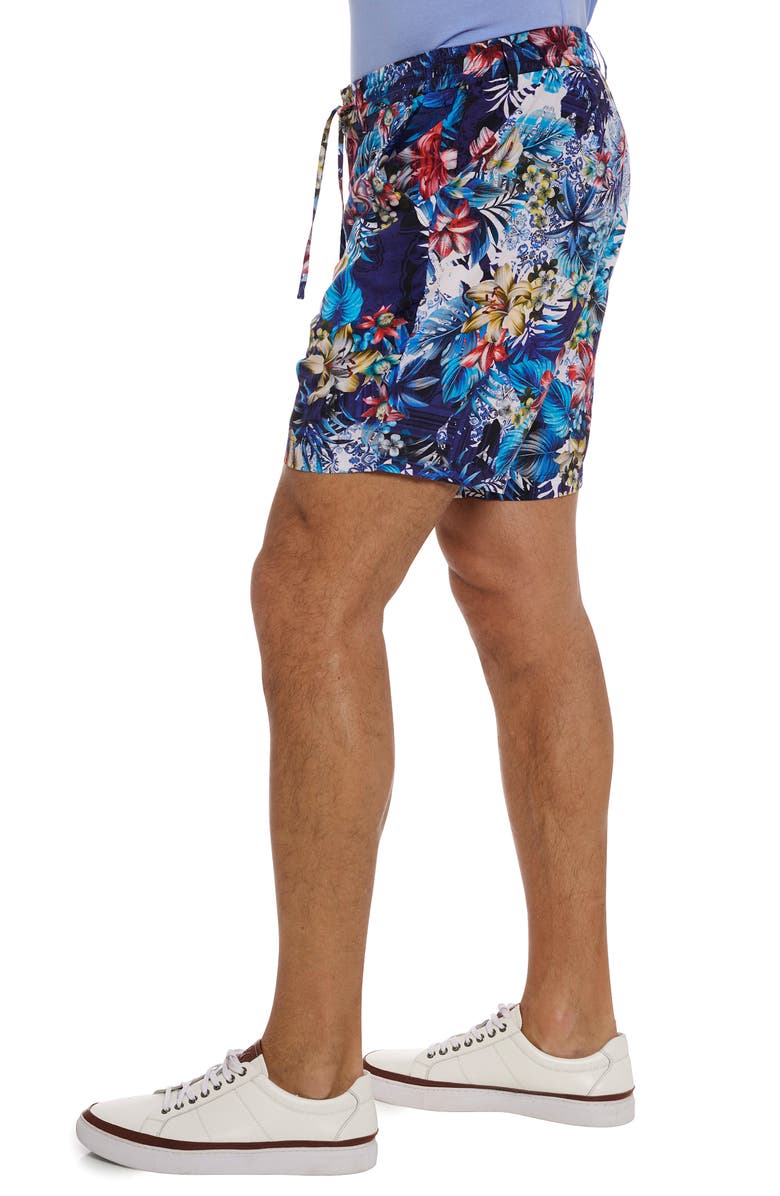 Robert Graham Merrick Floral Flat Front Shorts, Alternate, color,