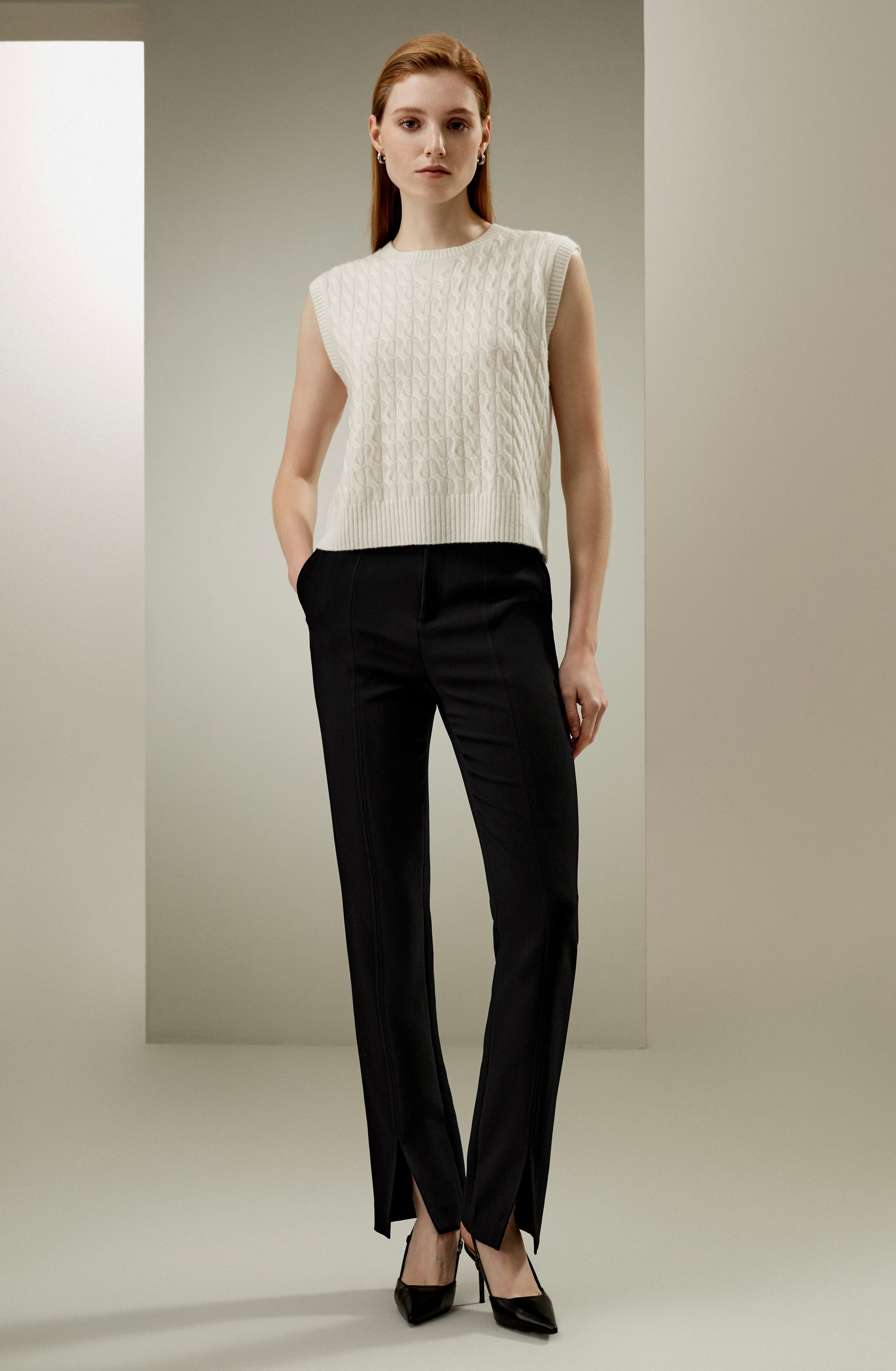 Sleeveless Cashmere Vest - image 4