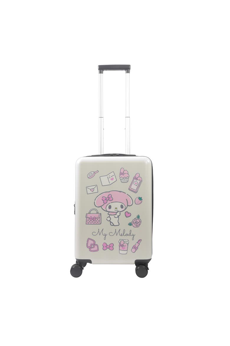 Sanrio My Melody 22.5" Hardside Carry-On Spinner, Alternate, color, WHITE