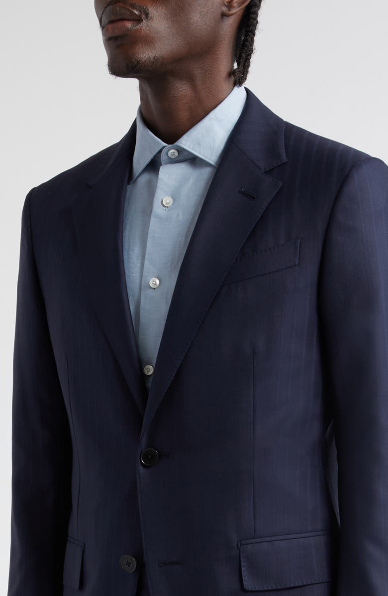 ZEGNA 15Milmil15 Stripe Wool Suit, Alternate, color, 