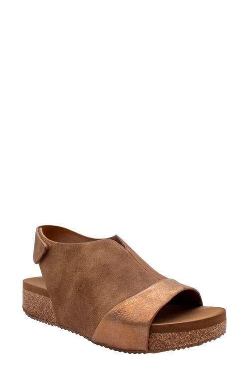 Volatile Aurelia Slingback Platform Sandal In Brown