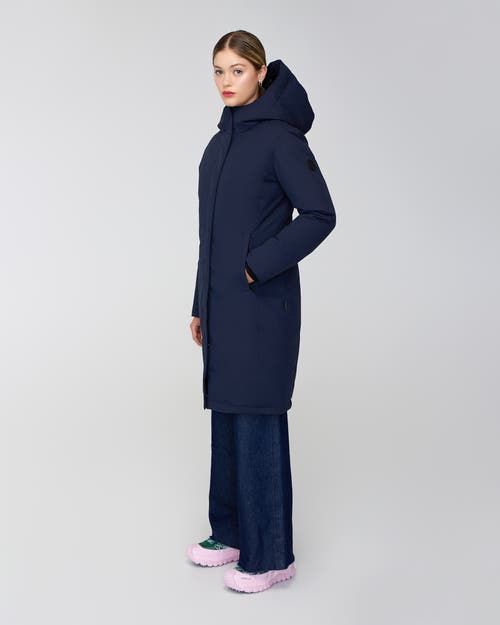 Quartz Co. Fermont | Hooded Down Winter Jacket In True Navy