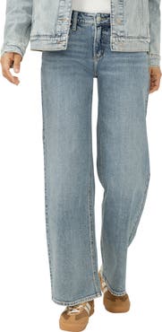 Silver Jeans Co. Suki Curvy Mid Rise Wide Leg Jeans