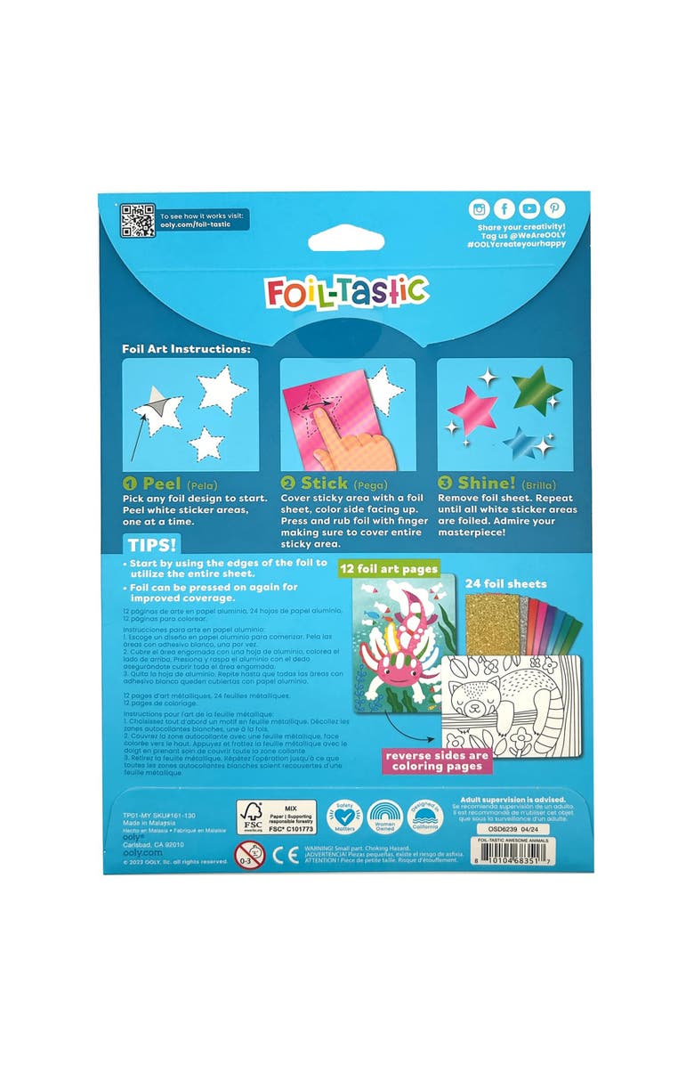 OOLY Foiltastic Foil Art & Coloring Set, Alternate, color, Multicolored