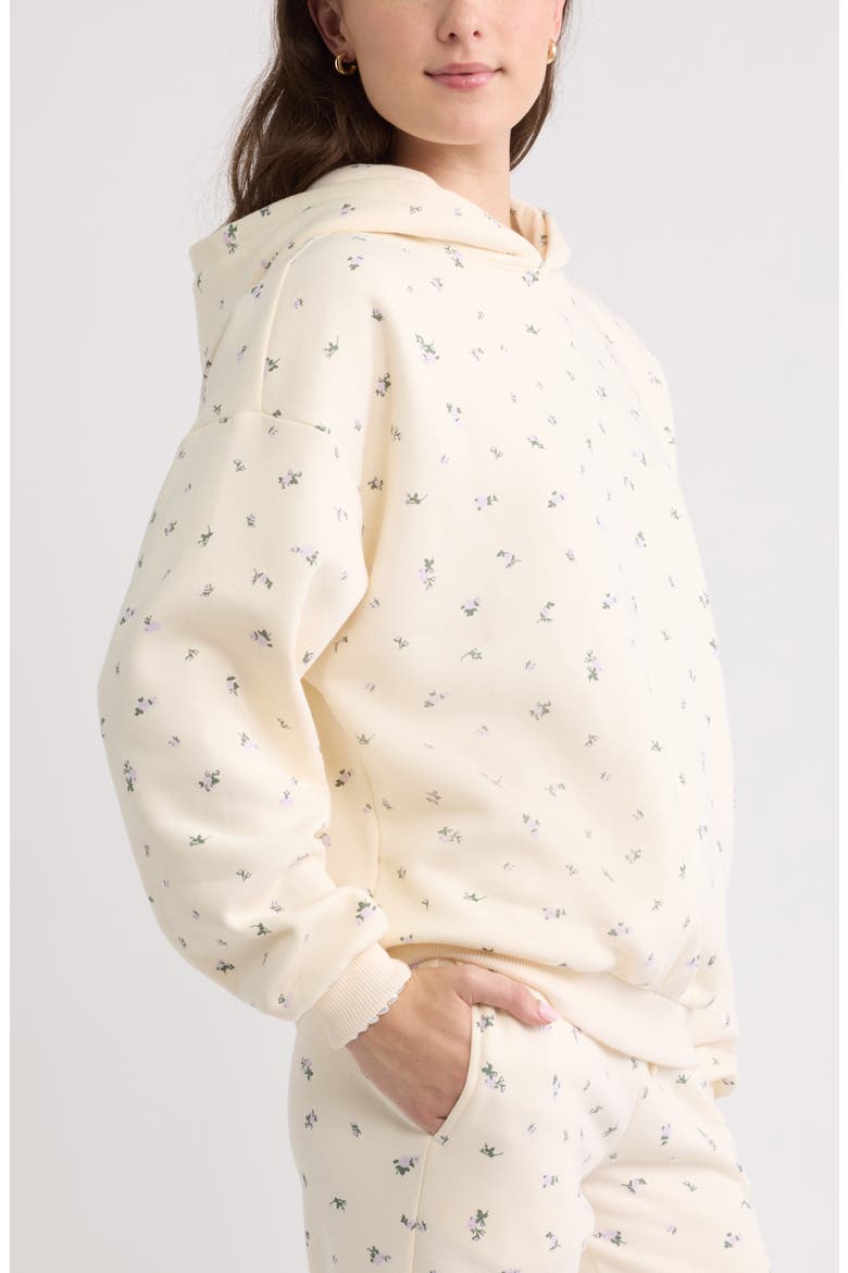 Graphic Hoodie, Alternate, color, IVORY A- PURPLE M RHEA DITSY