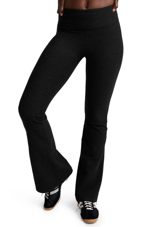 Beyond Yoga Space Dye High Waist Bootcut Leggings In Black