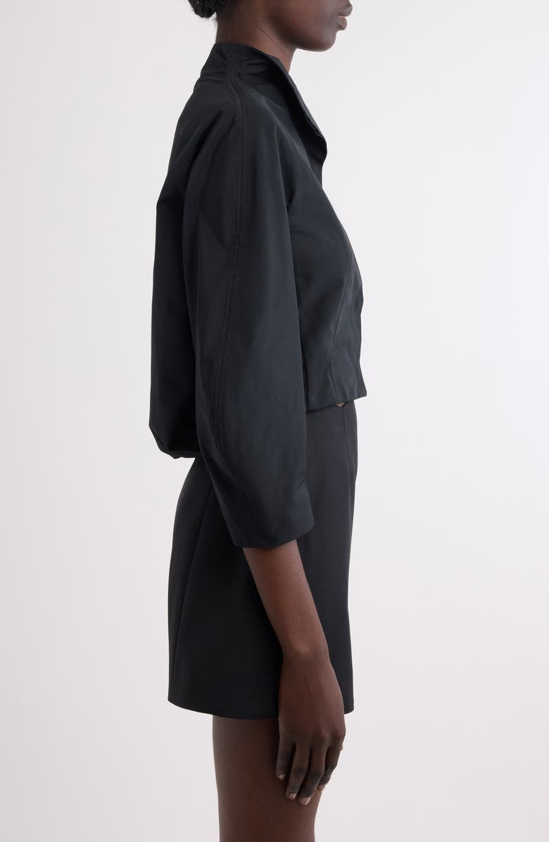 Givenchy Crop Button-Up Shirt, Alternate, color, 