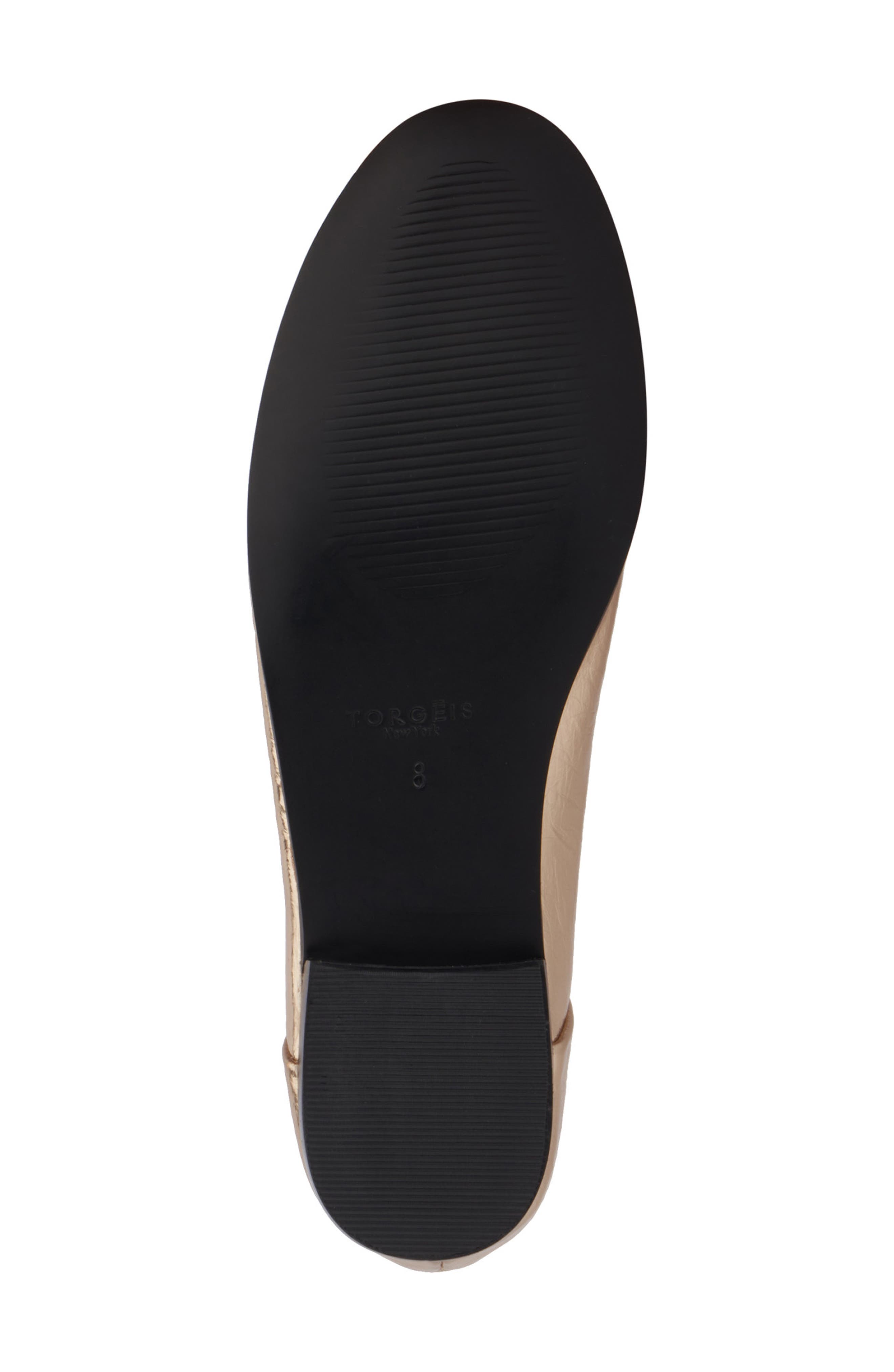 TORGEIS Carleigh Moc Toe Loafer, Alternate, color, Gold