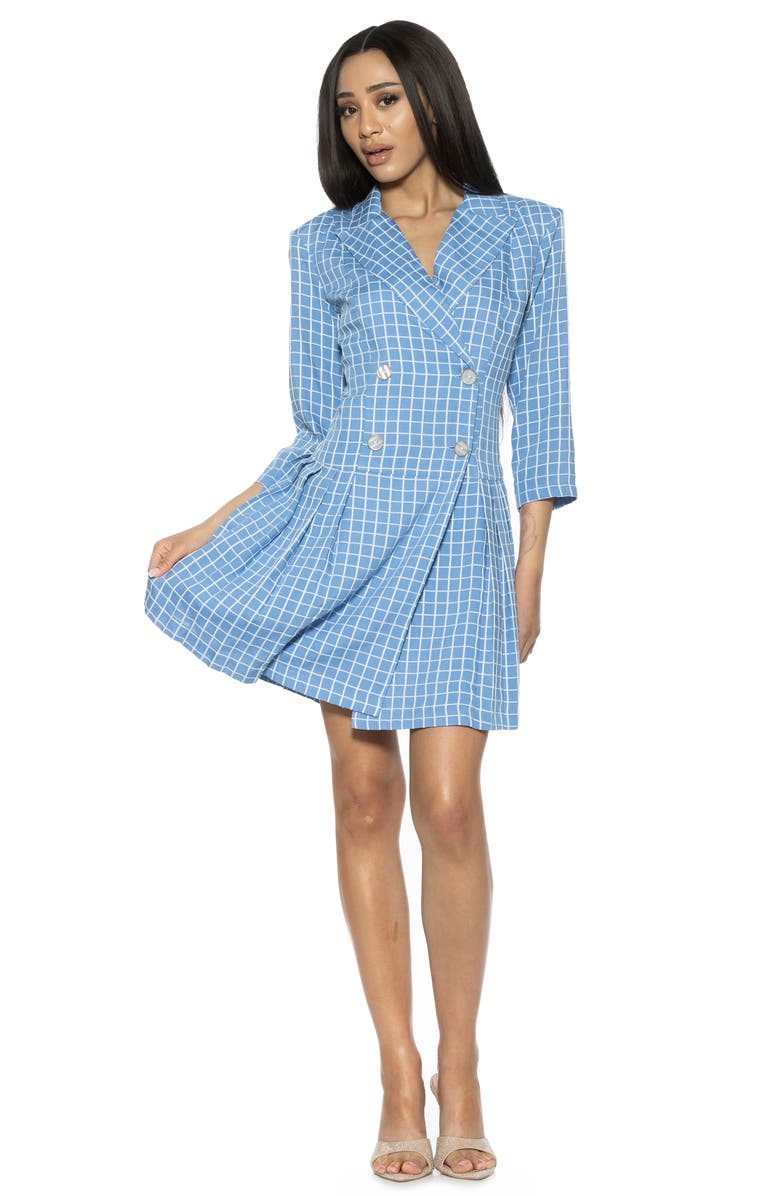 Alexia Admor Kennedy Pleated Drop Waist Blazer Dress, Alternate, color,