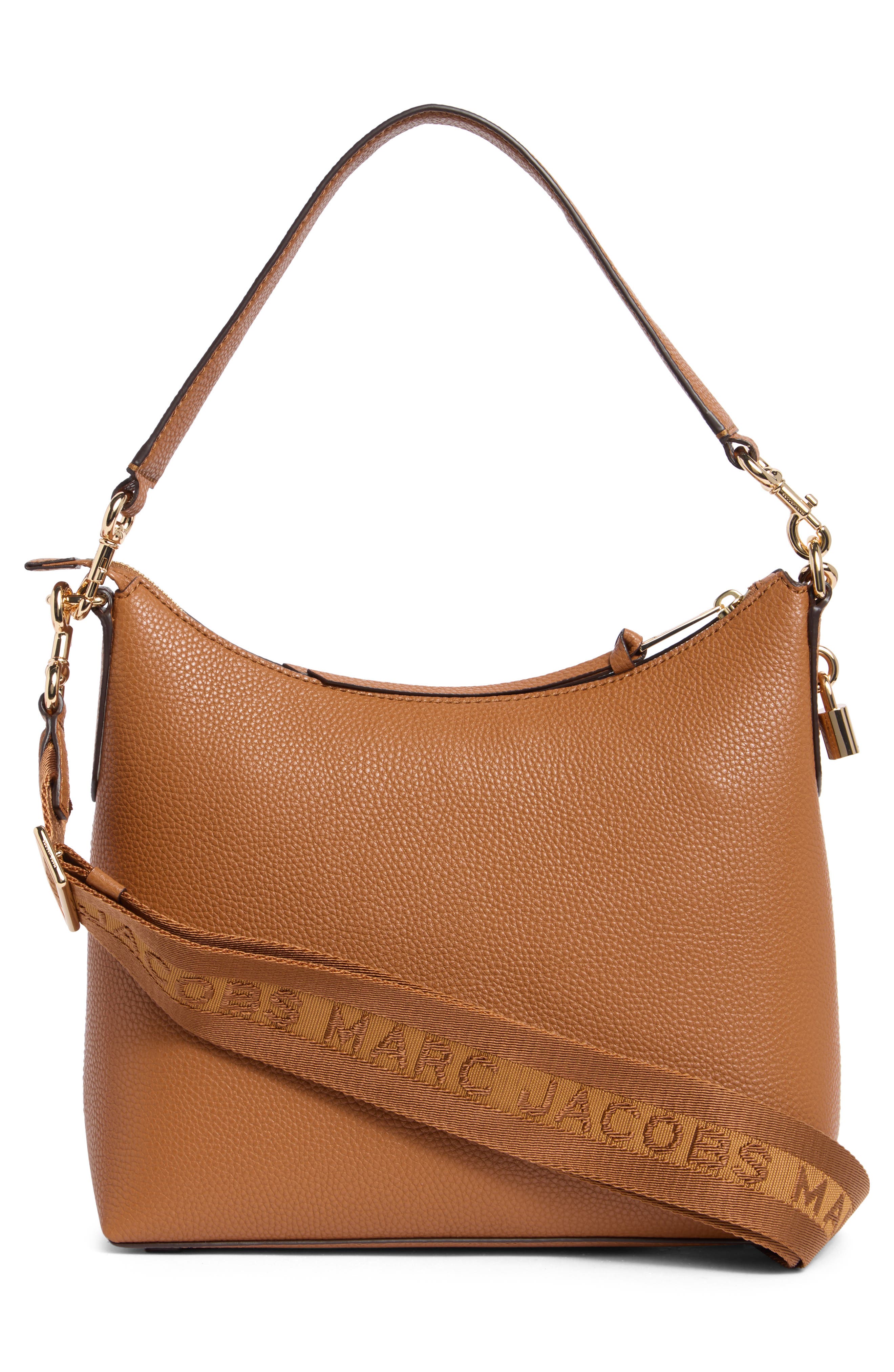 Drifter Pebbled Leather Large Hobo Bag, Alternate, color, WHISKEY
