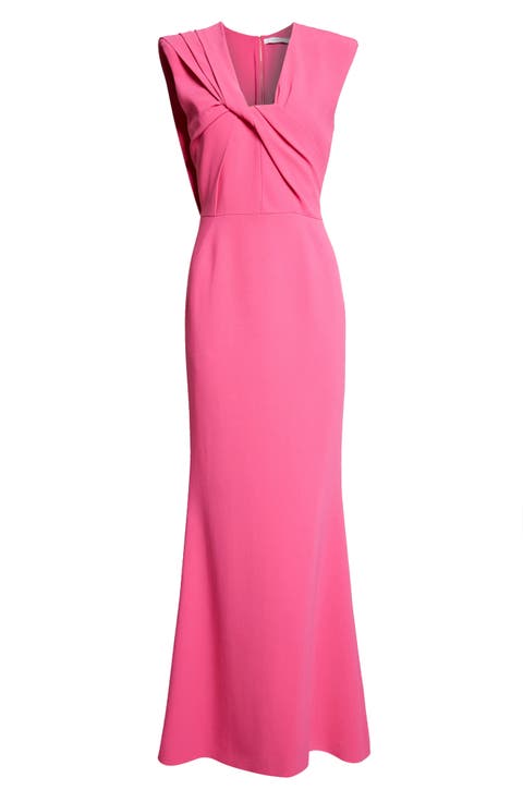Draped Cady Gown
