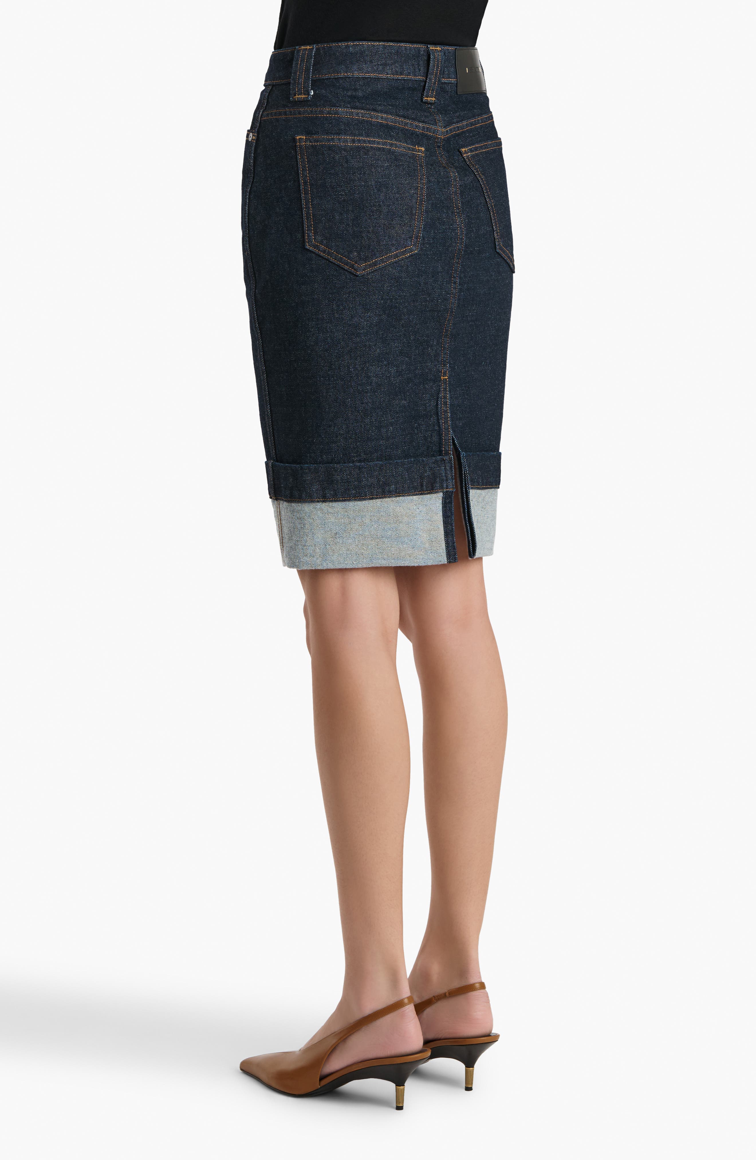 Kendra Denim Pencil Skirt - image 2