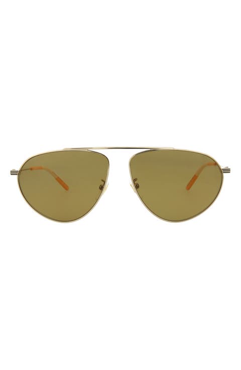 61mm Aviator Sunglasses