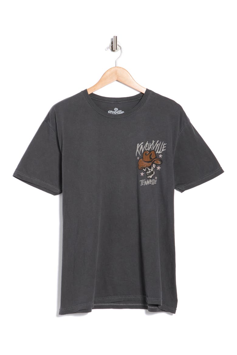 Knoxville Dead Cowboy Short Sleeve T-Shirt, Alternate, color, BLACK