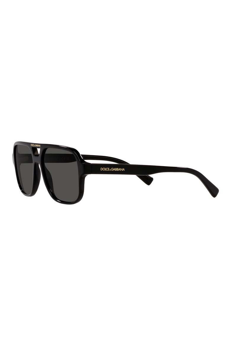 50mm Pilot Sunglasses, Alternate, color, BLACK