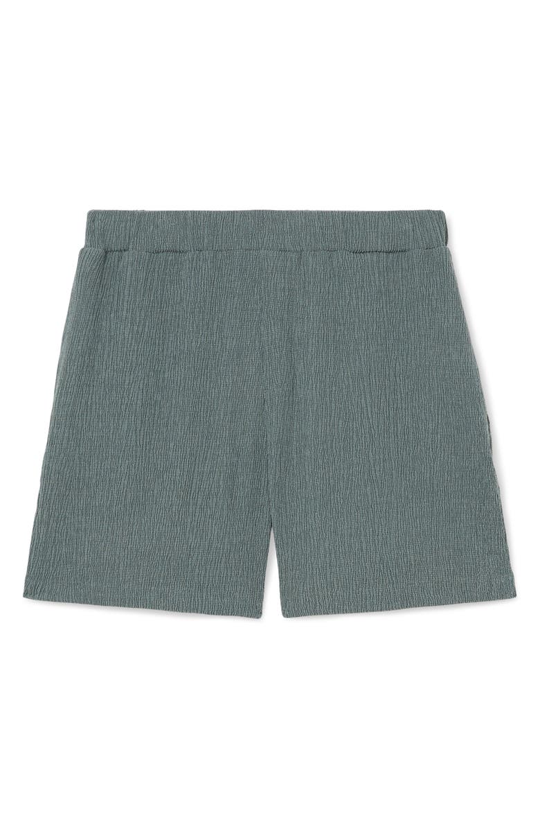 Reiss Flint Crepe Drawstring Shorts, Alternate, color, Dark Sage