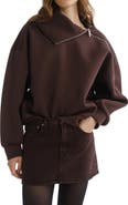 AGOLDE Coyle Asymmetrical Zip Sweatshirt