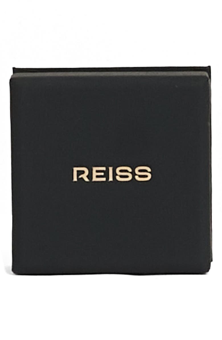 Reiss Cressida Crystal & Enamel Cuff Bracelet, Alternate, color, Gold Tone / Clear / Black