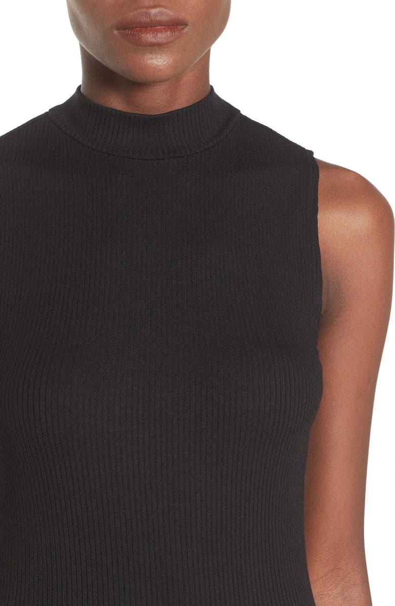 Leith Mock Neck Midi Dress, Alternate, color, 