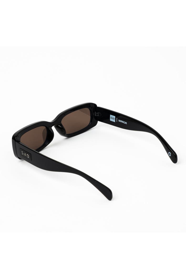 Mirror Sunglasses, Alternate, color, Gloss Black
