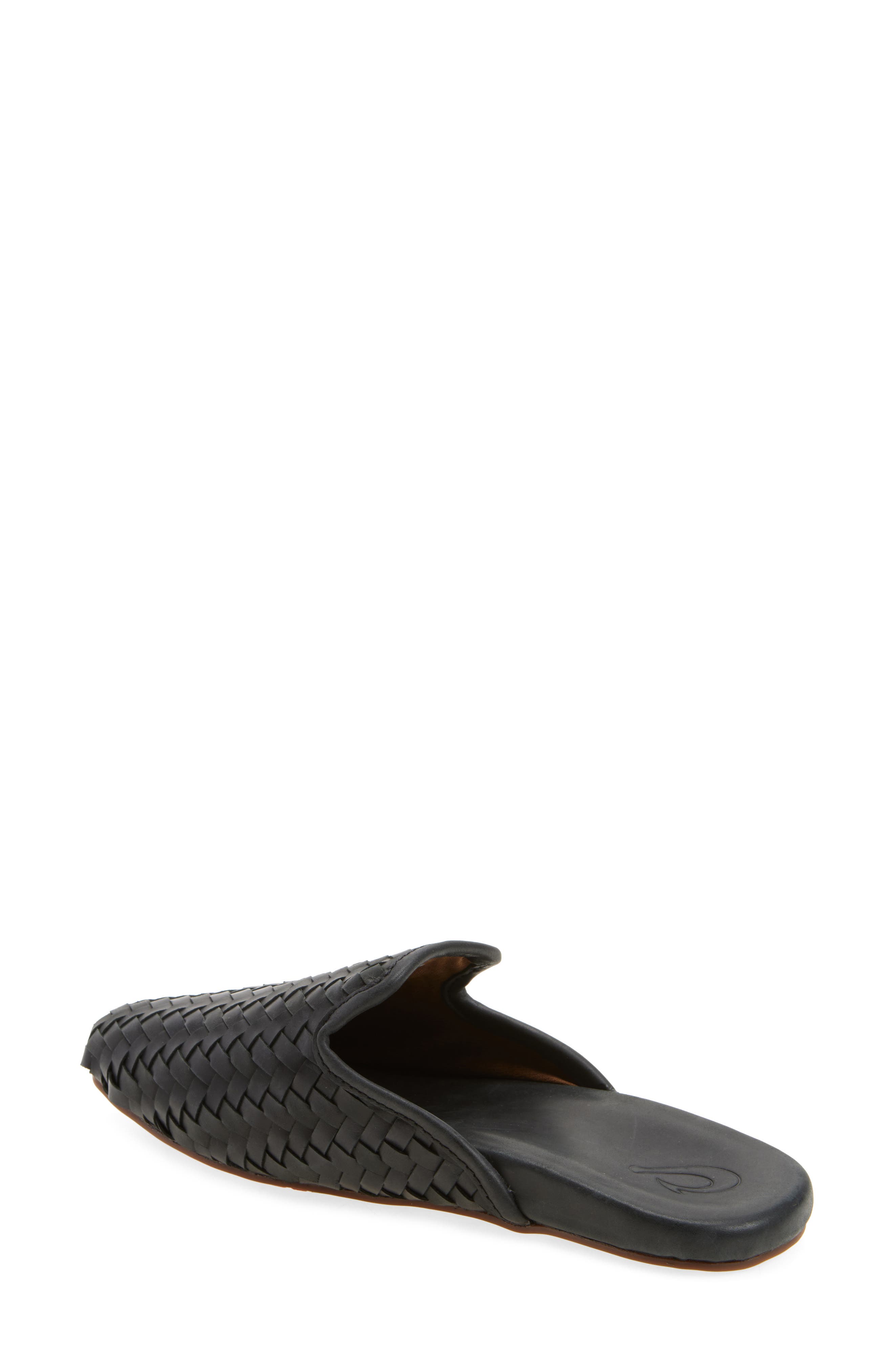 OluKai Mii Mule, Alternate, color, Onyx / Onyx