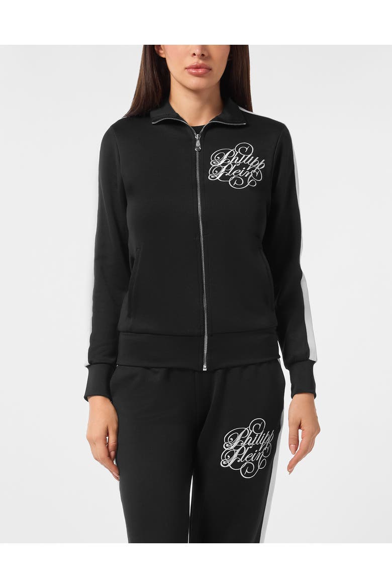 Tracksuit Jacket Signature Women, Main, color, black
