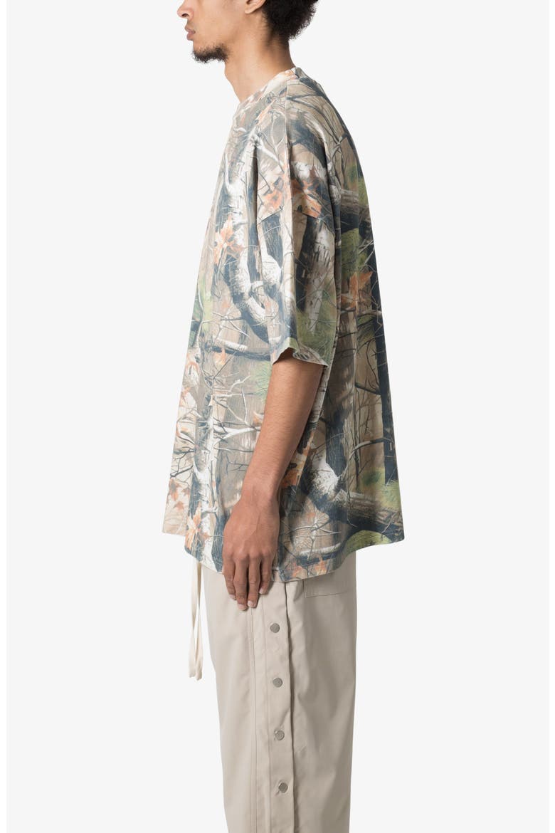 Vintage Camo Print Oversize Cotton T-Shirt, Alternate, color, CAMO
