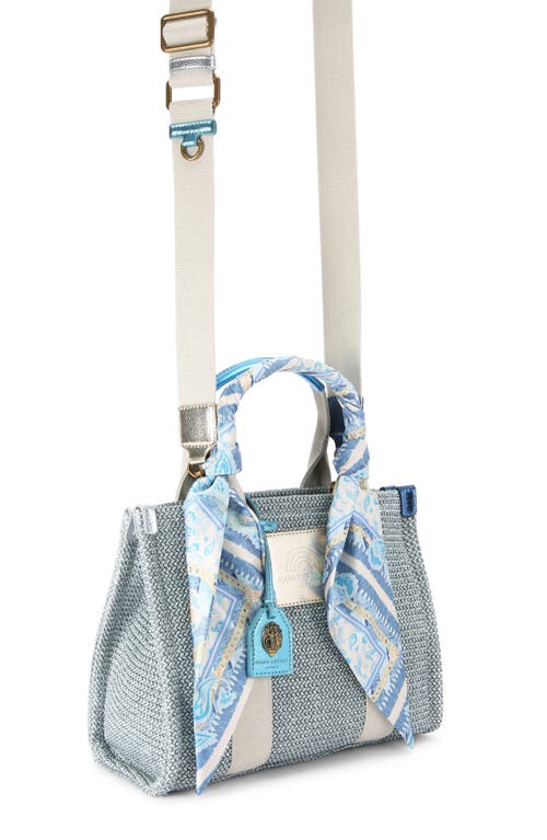 Kurt Geiger London Small Southbank Tote In Light/pastel Blue