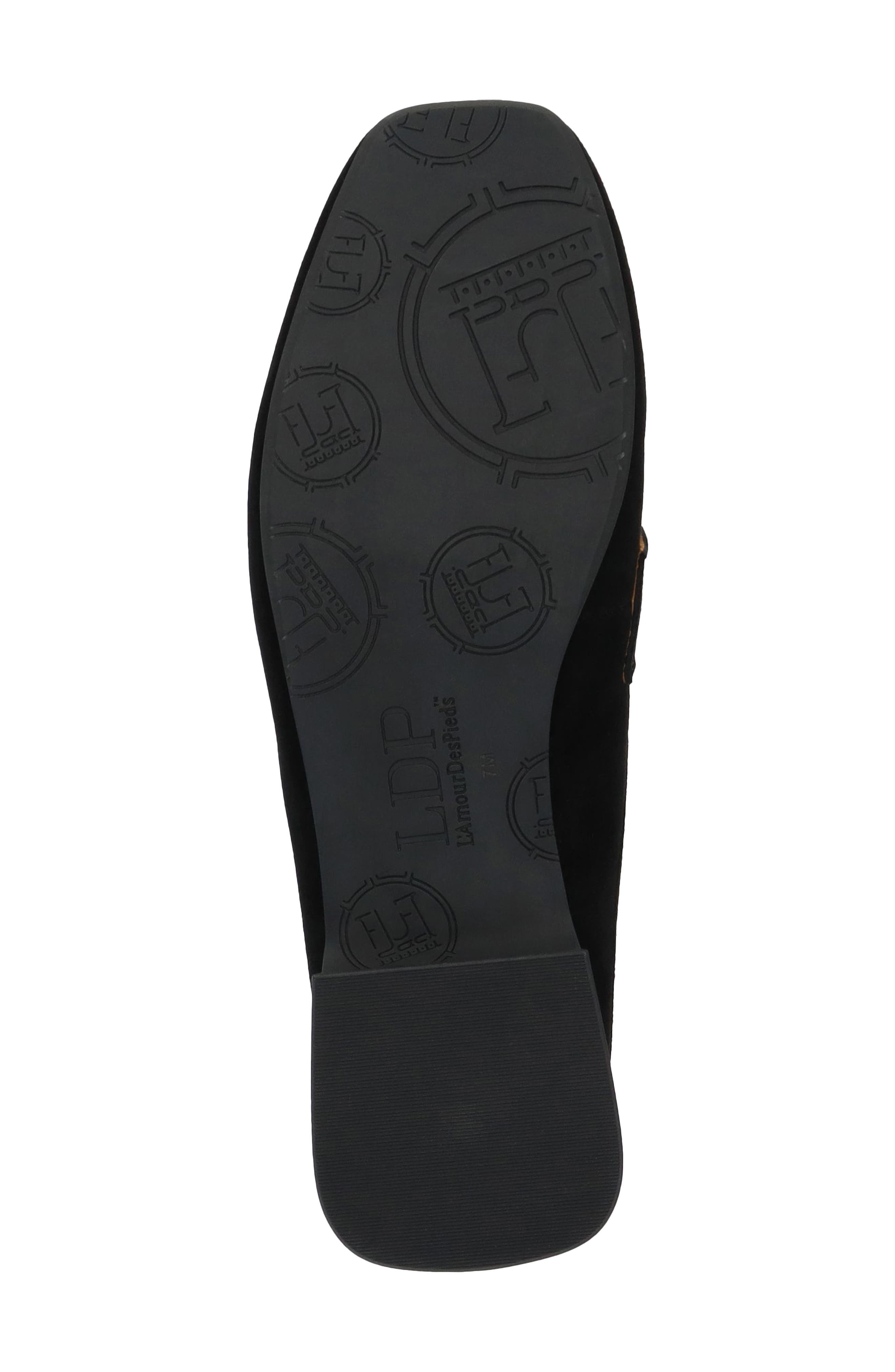 Tynessa Flat Mule, Alternate, color, BLACK