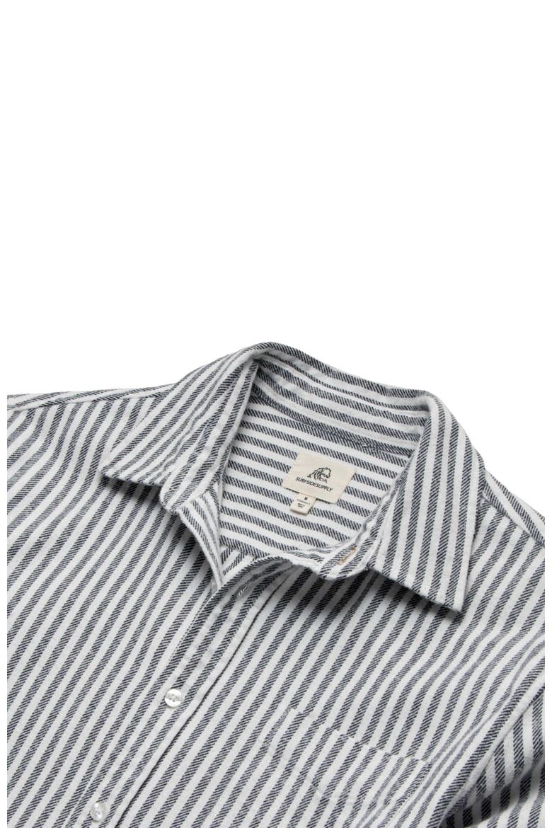 Brian Twill Stripe Shirt, Alternate, color, Navy