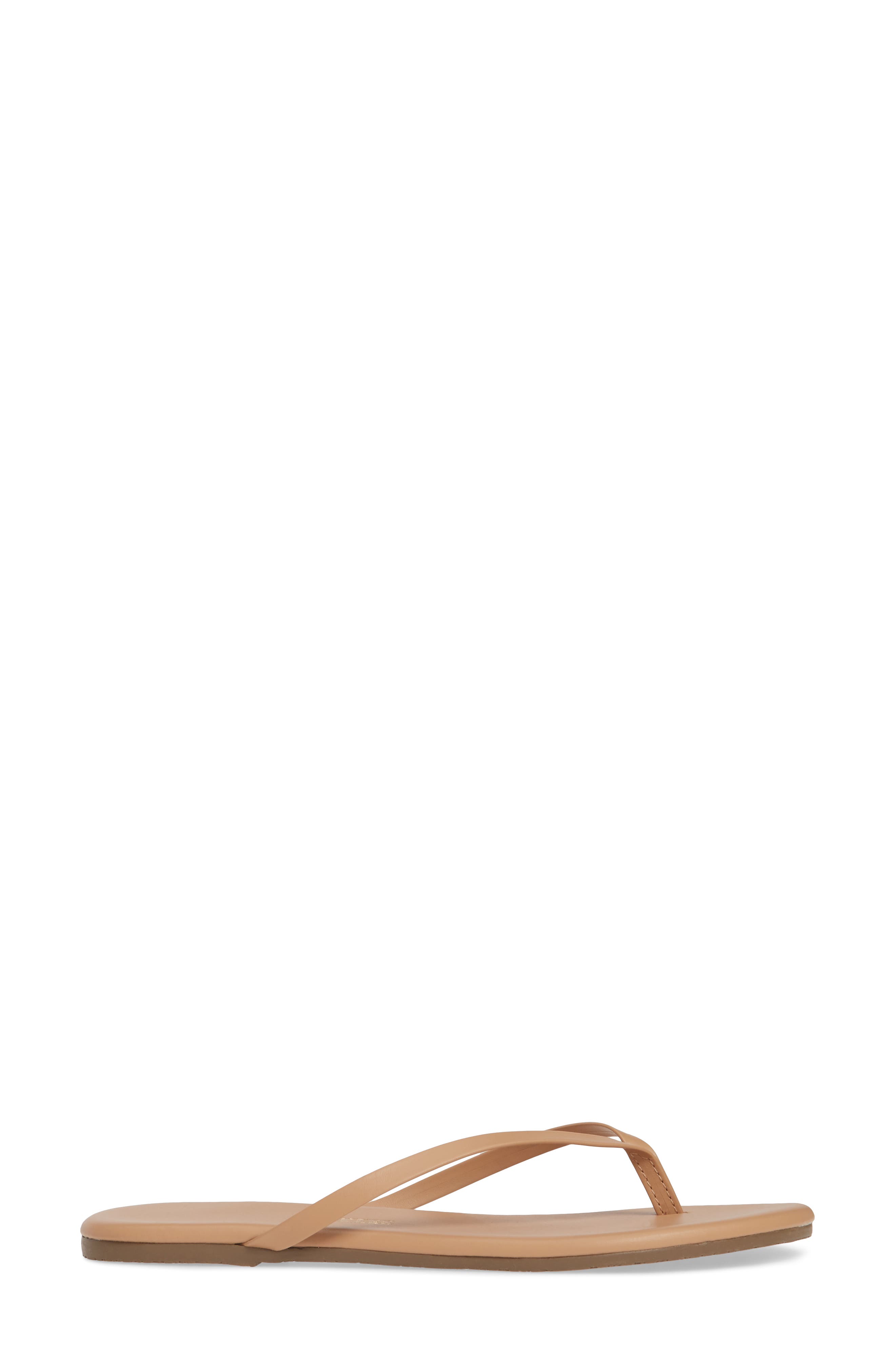 Foundations Matte Flip Flop, Alternate, color, COCOBUTTER