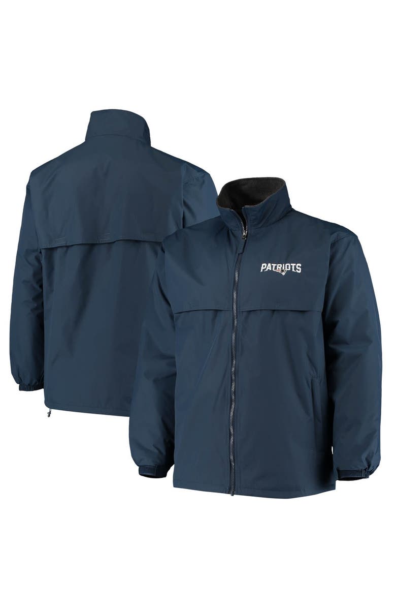 DUNBROOKE Men's Dunbrooke Navy New England Patriots Triumph Fleece Full-Zip Jacket, Alternate, color, Navy