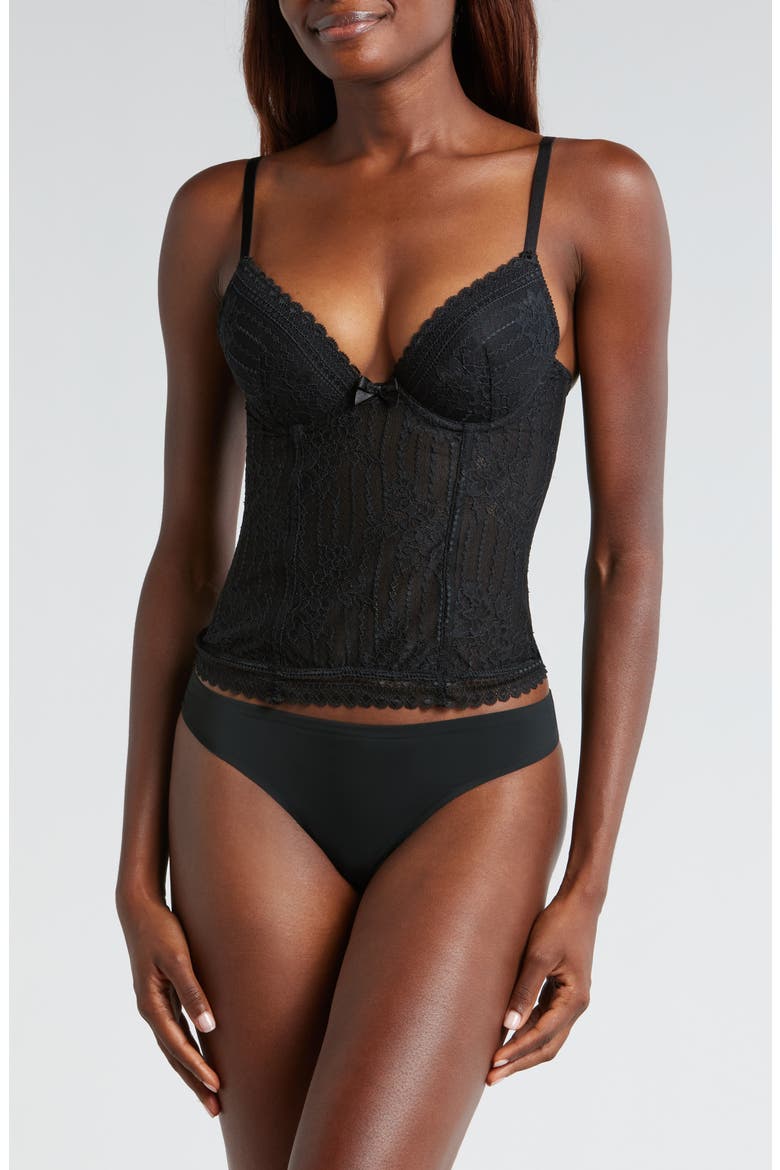 Panama Underwire Basque, Alternate, color, BLACK