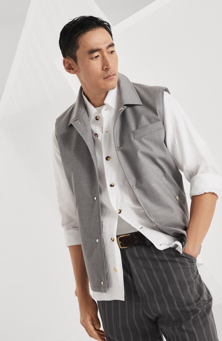 Brunello Cucinelli Linen guayabera, Alternate, color, 