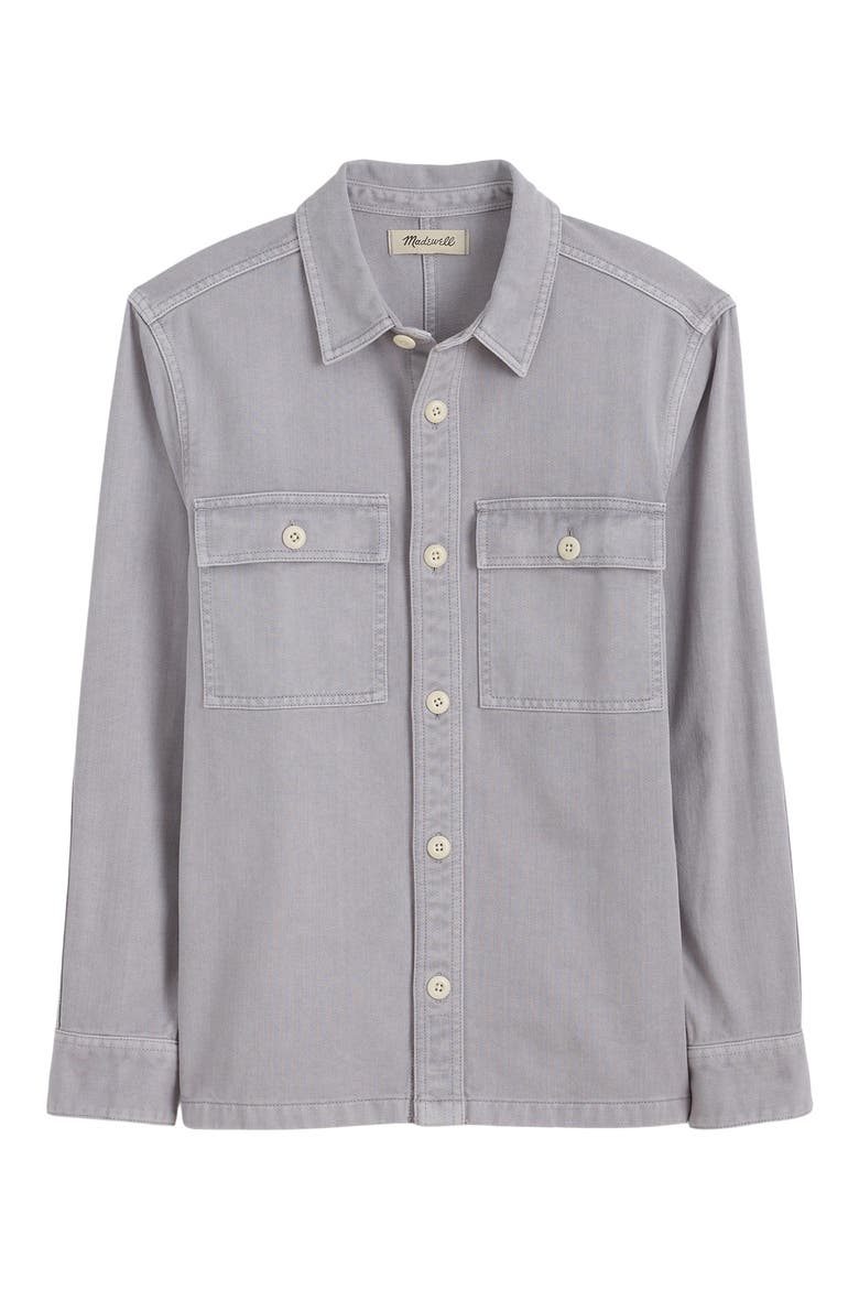 Garment Dyed Straight Hem Work Shirt, Alternate, color, FADED LAVENDER
