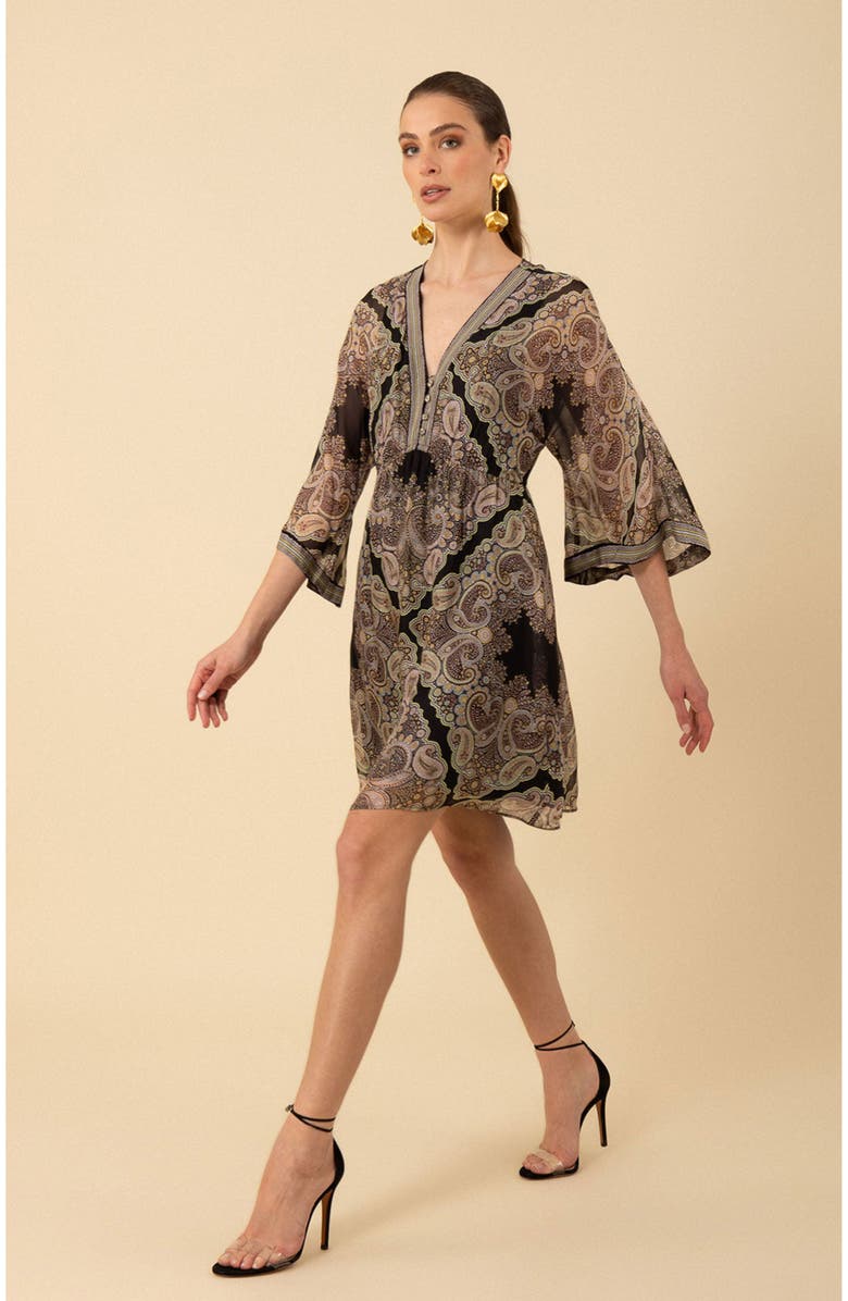 Hale Bob Emerie Chiffon Dress, Alternate, color, 