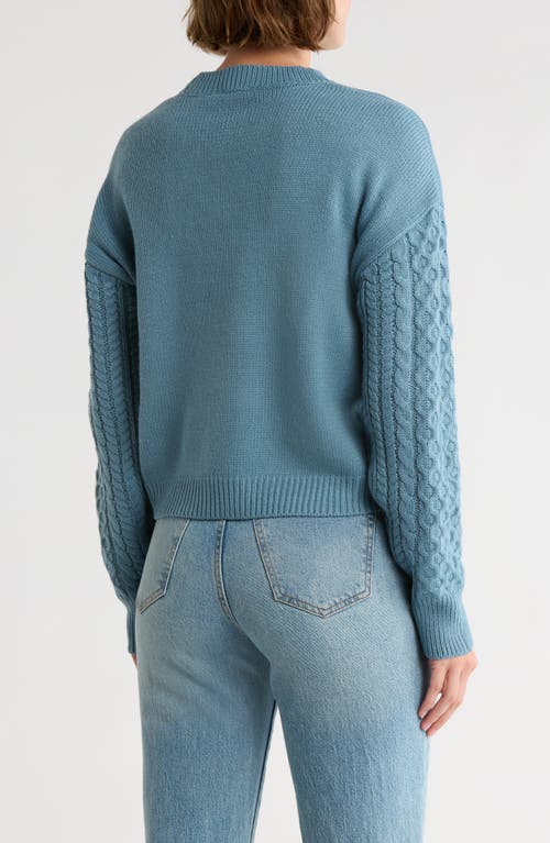 Rd Style Arm Stitched Sweater In Blue