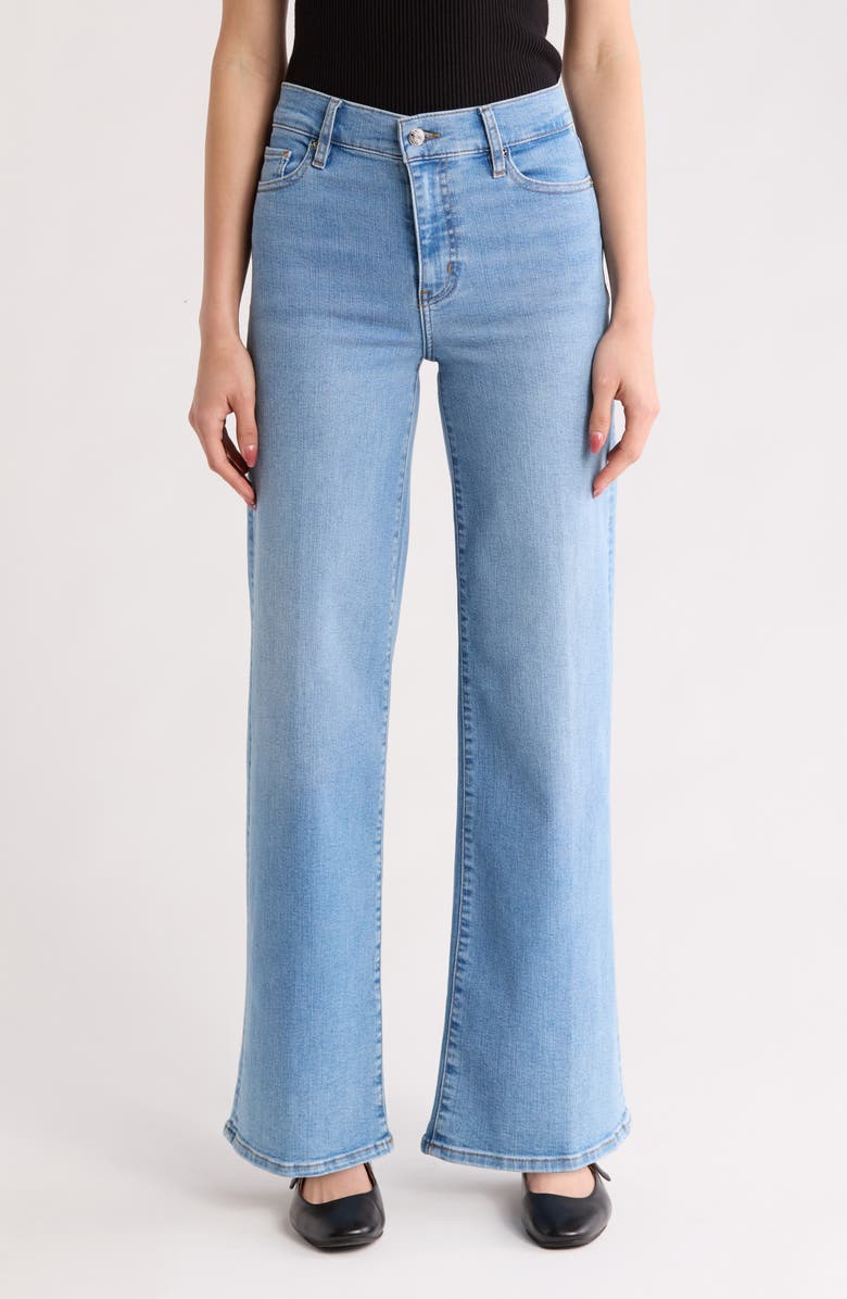FRAME Le Slim Palazzo High Waist Wide Leg Jeans, Main, color, Honeymoon