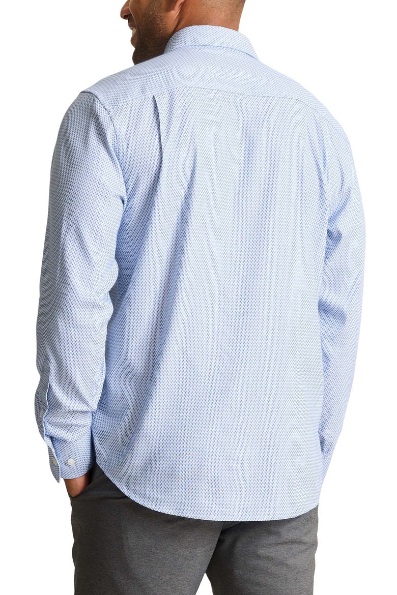 Sarasota Stretch Ventura Coast Solid White IslandZone® Button-Up Shirt, Alternate, color, MED BLUEBERRY