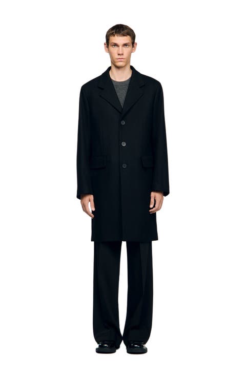 Wool and cashmere coat