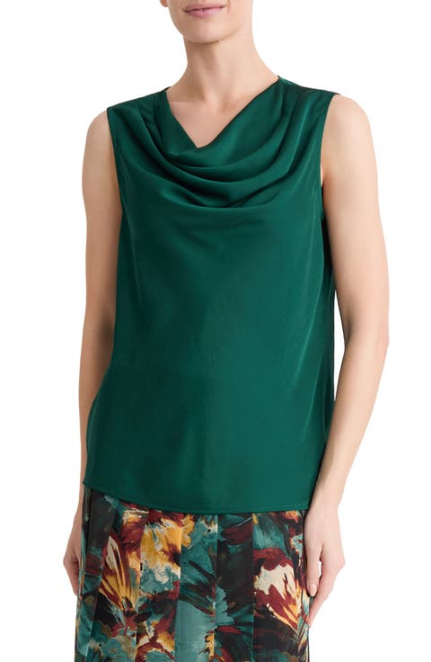 Cowl Neck Sleeveless Top
