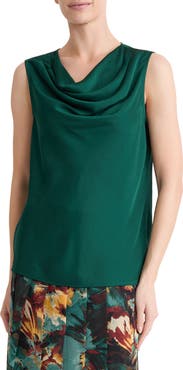 KASPER Cowl Neck Sleeveless Top