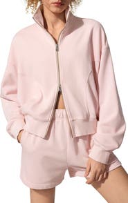 Lilysilk SILKERRY Oversized Heirloom '89 Zip Stand Collar Jacket