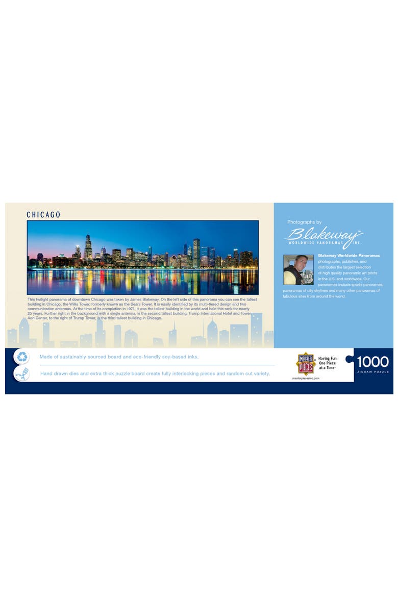 Chicago 1000pc Panoramic Puzzle, Alternate, color, Multicolor