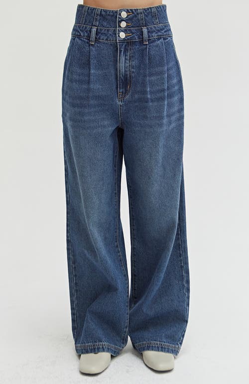 CRESCENT CRESCENT CORSET DETAILED DENIM PANTS