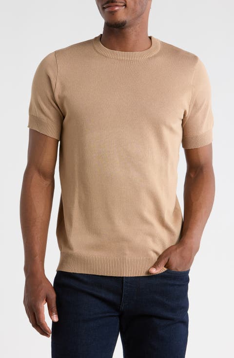 Short Sleeve Knit Sweater