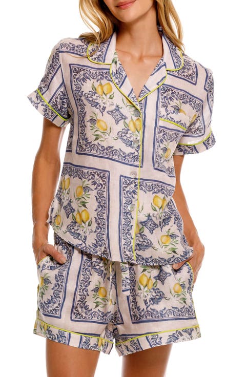 Nina Linen Short Pajamas