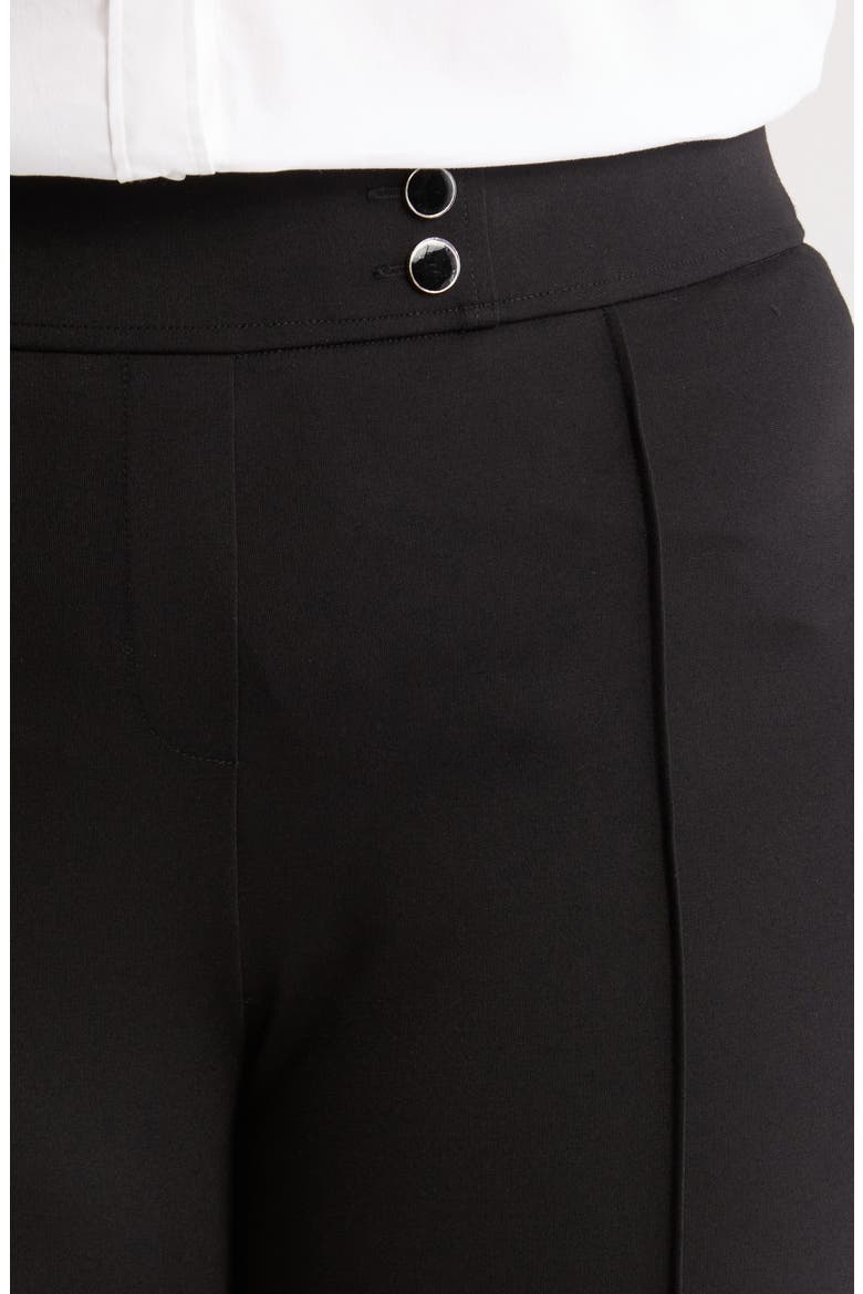 Pull-On Pintuck Pants, Alternate, color, JONES BLACK