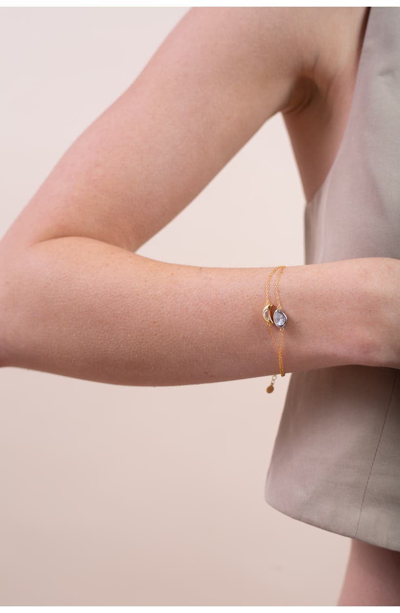 Zynnia Collective Yin-Yang Bracelet, Alternate, color, Two Tone